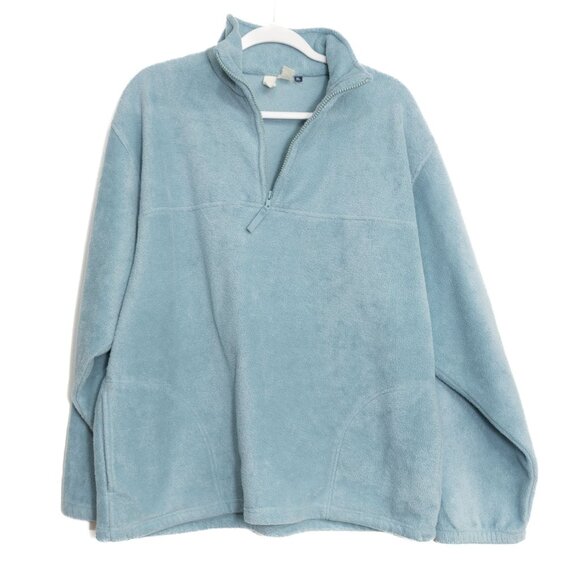 Cozy Fleece Size XL Half Zip Pullover Soft Comfortable Warm Winter Layer - Picture 1 of 8